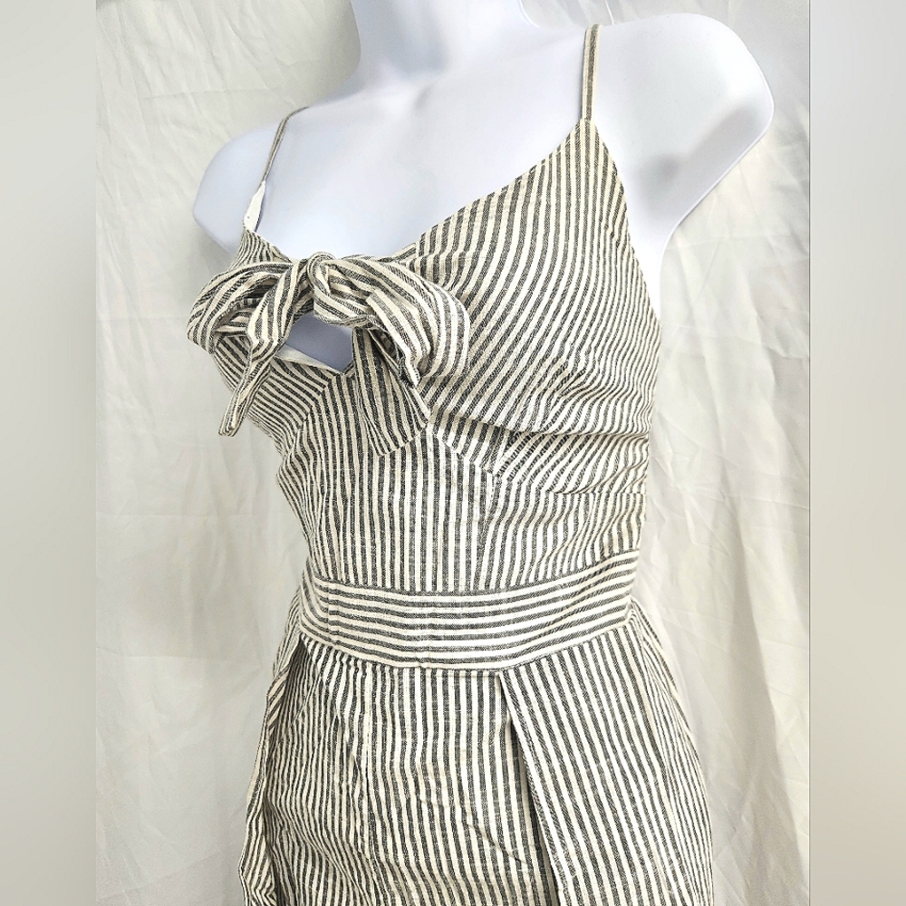 Japna Handmade Striped One Piece Culotte Jumpsuit Women's Size S, New Condition